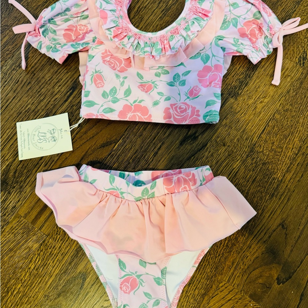 Little Bear Smocks Floral Swim